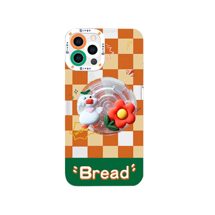 Bread 투명 캐릭터 스마트톡 케이스